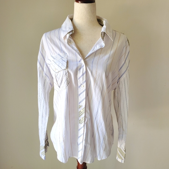 Vintage Perry Ellis Top Buttown Down Classic Size 14 - Picture 1 of 11